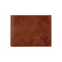 Zoozie Bags Cartera de Hombre Cuero Genuino Color Tan 11x8.5x2 cm